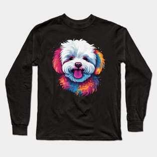 Bichon Frise Smiling Long Sleeve T-Shirt